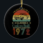 50th Birthday Ohrfeige für Men Dad Retro Vintage Keramik Ornament<br><div class="desc">50th Birthday Ohrs for Men Dad Retro Vintage 1972 Birthday Gift. Perfect gift for your dad,  mom,  dad,  men,  women,  friend and family members on Thanksgiving Day,  Christmas Day,  Mothers Day,  Fathers Day,  4th of July,  1776 Independent Day,  Veterans Day,  Halloween Day,  Patrick's Day</div>