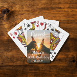 50th birthday party guys cheers beer spielkarten<br><div class="desc">Playing cards for a 50th birthday party for a guy. Foto of two hands holding bottles of beer against the evening sunset. Keep the foto or add yours. With the text: Cheers to, templates for a name age 50 and a date. Date of birth or the date of the party....</div>