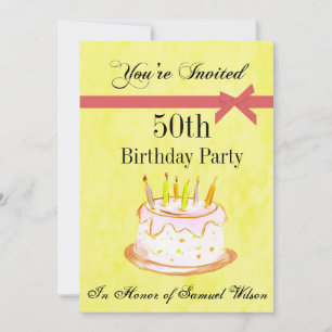 50th Birthday Party Personalized Invitation Einladung