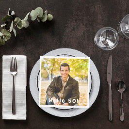 50th birthday photo hello 50 guys men luncheon serviette