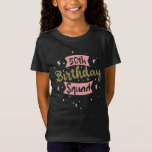 50th Birthday Squad T-Shirt<br><div class="desc">50th Birthday Squad in pink and white color. Cute, decorative birthday graphic design is sure to bring smiles to everyone's faces! Whether for yourself or for someone else. This design is fitting for old people who have their 50th birthday. It can also be given as a Birthday gift to your...</div>