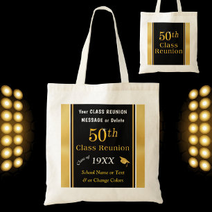 50th Class Wiedersehen Gift Bags, Ihre FARBEN und  Tragetasche