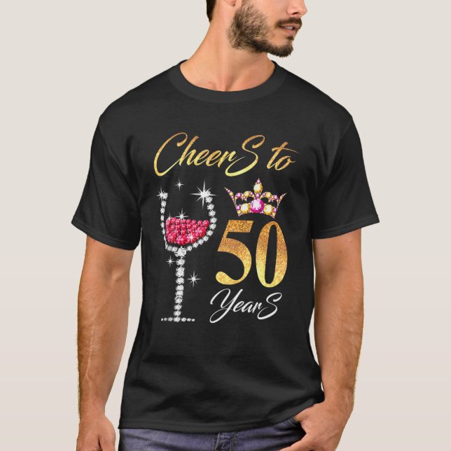 50th Perfect for Birthday, Anni, auf 50 Jahre gesc T-Shirt (Vorderseite)