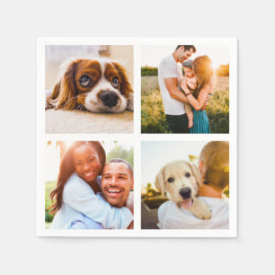 50x Serviettes Napkins 4 Vorlage für die FotoColla Serviette