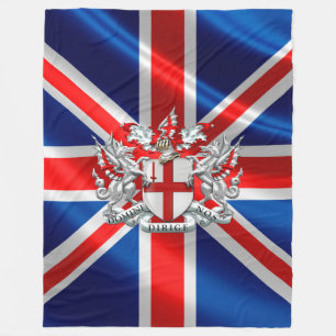 [510] City of London - Wappen Fleecedecke