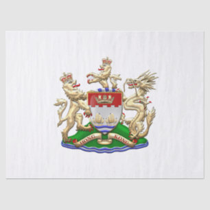 [510] Hongkong Historischer Wappen 1959-1997 Seidenpapier