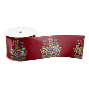 [510] Kanadische Wappen [3D] Satinband