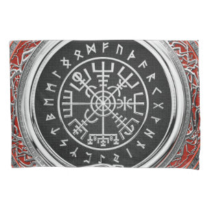 [510] Vegvisir - Viking Silver Magic Runic Compass Kissenbezug