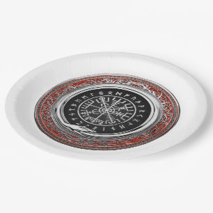 [510] Vegvisir - Viking Silver Magic Runic Compass Pappteller