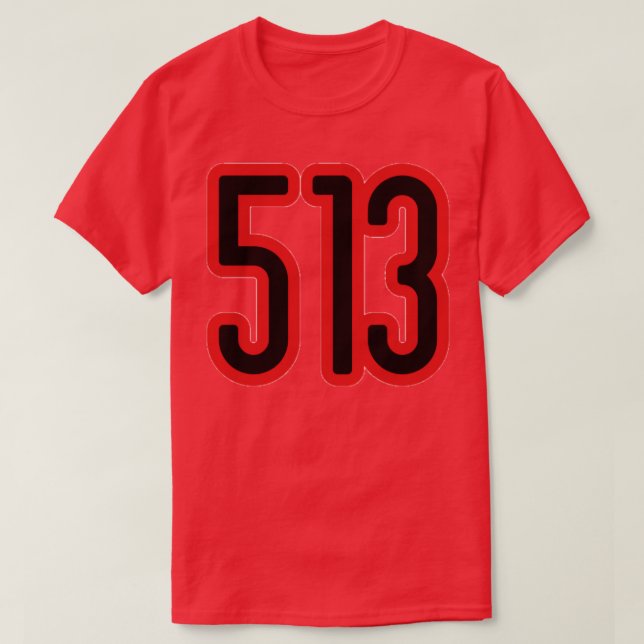 513 Gebietscode T-Shirt (Design vorne)