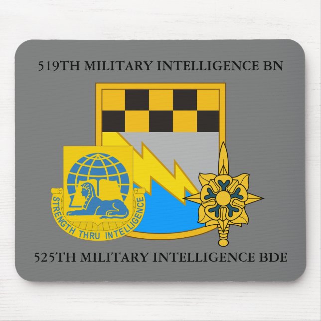 519. MILITÄRISCHE INTELLIGENZ-BATTALION 525. BDE MOUSEPAD (Vorne)