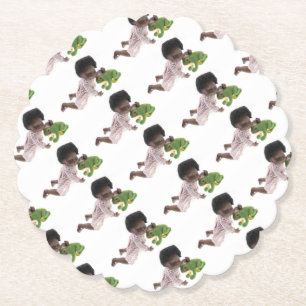 519 Sasha Cara Black Baby Untersetzer