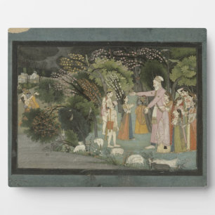 51.207/28 Nanda asking Radha to escort Krishna hom Fotoplatte