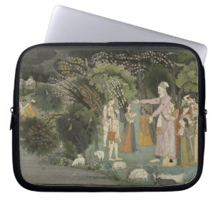 51.207/28 Nanda, das Radha fragt, um Krishna hom Laptopschutzhülle
