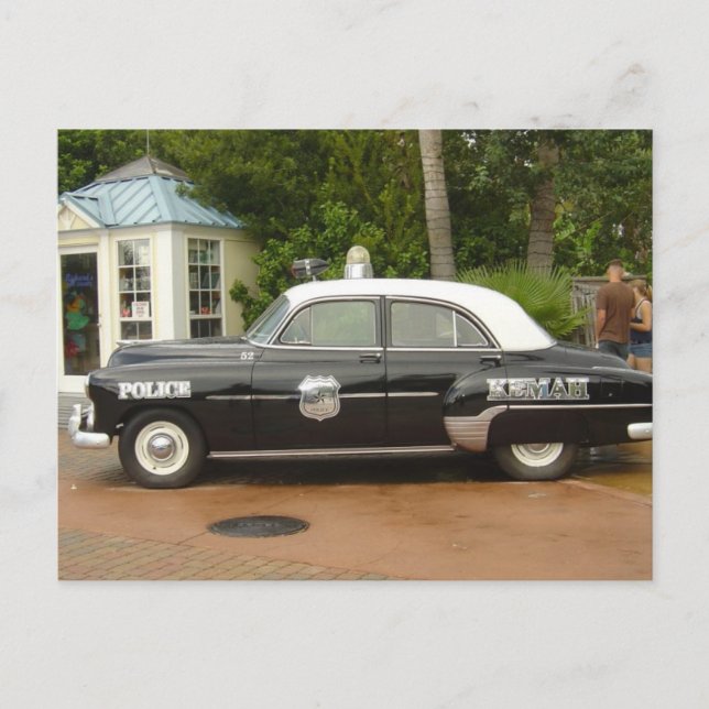 '51 Chevrolet Polizeiwagen Postkarte (Vorderseite)