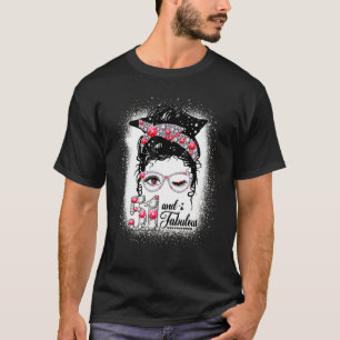 51 & Fabulous 51. Geburtstag Diamond Messy Bun Lip T-Shirt