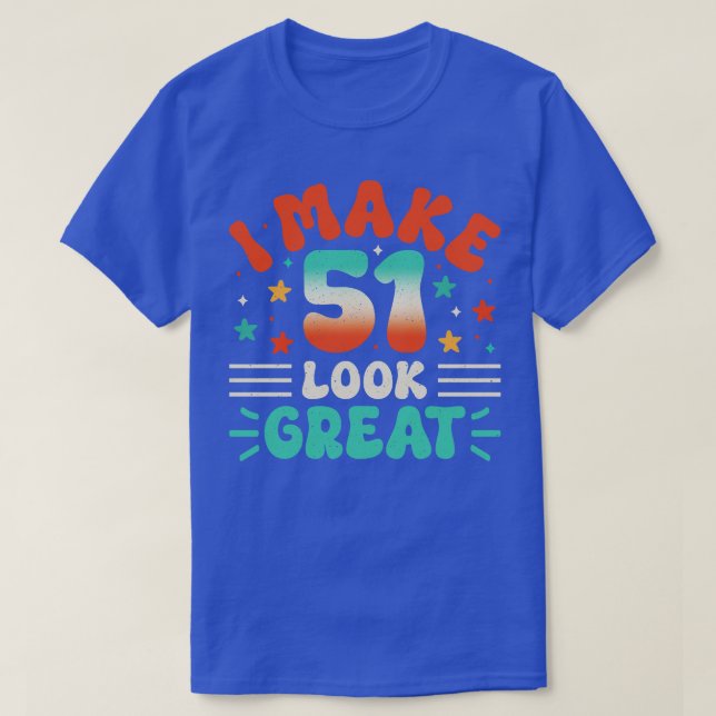 51. Geburtstag 1 T-Shirt (Design vorne)
