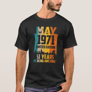 51. Geburtstag 51 Jahre Phantastisch seit Mai 1971 T-Shirt