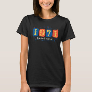 51. Geburtstag Ladys Mens 51 Jahre 1971 5 T-Shirt