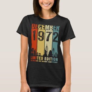 51. Geburtstag Vintag im Dezember 1972 51 Jahre al T-Shirt