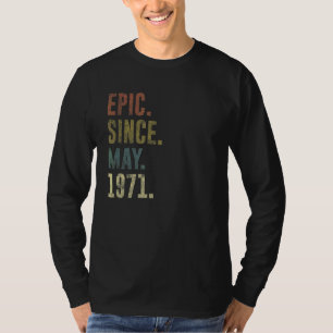 51. Geburtstag Vintager Legendär seit Mai 1971 T-Shirt