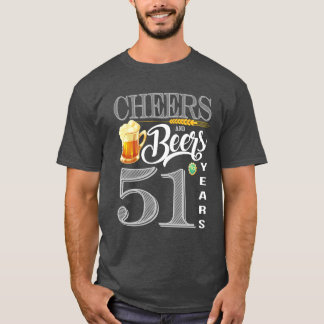 51. Geburtstags-Shirt-Beifall und Biere zu 51 T-Shirt