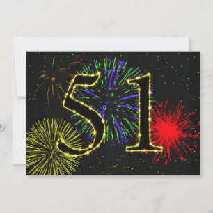 51. Geburtstagsparty Einladung