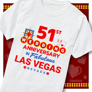 51. Hochzeitstag Fabelhaftes Las Vegas Paar T-Shirt