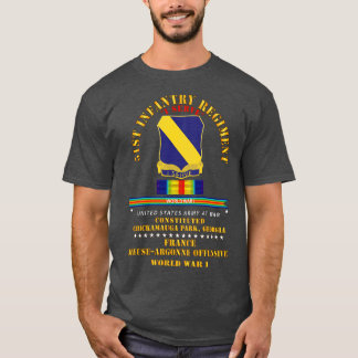 51. Infanterie Regiment I Serve France WWI T-Shirt