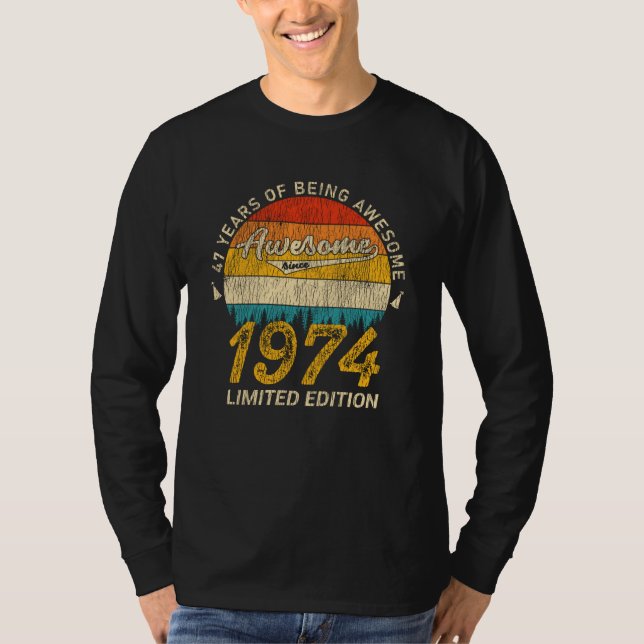 51 Jahre alt 1974 Retro Phantastisch 51. Geburtsta T-Shirt (Vorderseite)