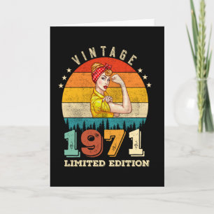 51 Jahre alte 1971 Vintage 51. Geburtstagsgeschenk Karte