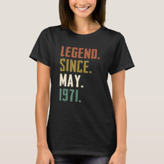 51 Jahre alte Legende seit Mai 1971 51. Geburtstag T-Shirt