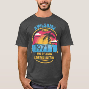 51 Jahre alte Vintage-Awesome seit 1971 51. Geburt T-Shirt