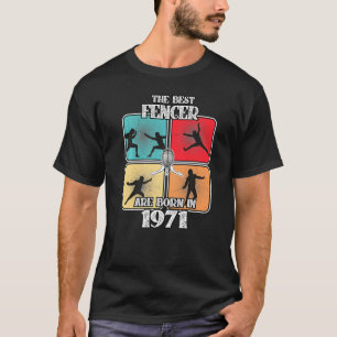 51 Jahre alter Fencer Fencing Sport 1971 51. Gebur T-Shirt
