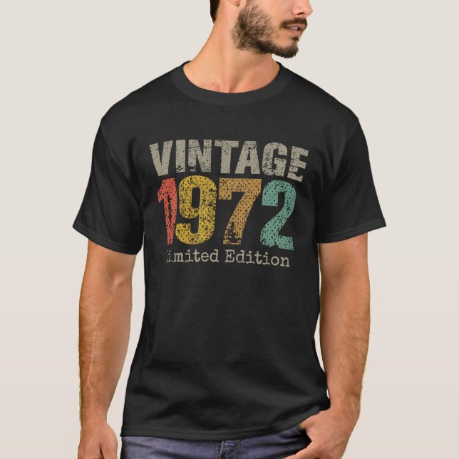 51 Jahre Vintag 1972 51. Geburtstag T-Shirt (Vorderseite)