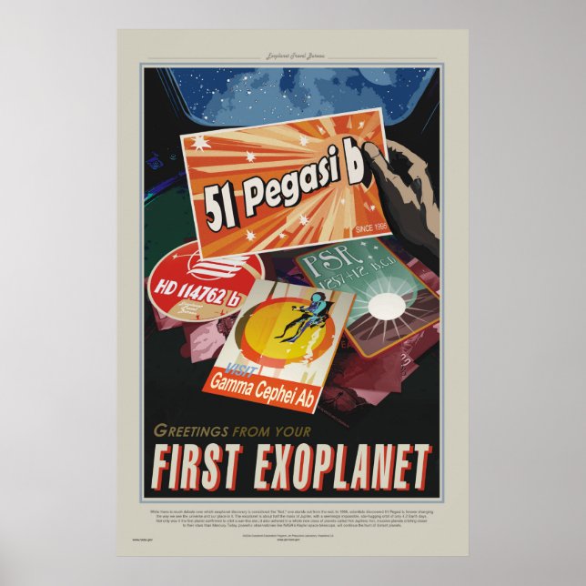 51 Pegasi b Tour - Exoplanet Travel Bureau Poster (Vorne)