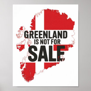 51. Staat Grönland steht nicht zum Verkauf Poster