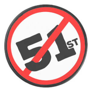 51. Staat Kein Weg Eishockey Puck