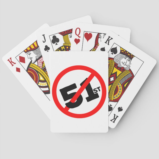 51. Staat Kein Weg Spielkarten (Rückseite)