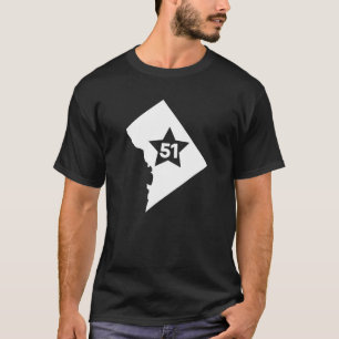 51. Staat Statehood 51 Star Washington DC T Shirt
