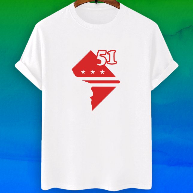 51. Staat Washington D.C. - Staatlichkeit T-Shirt (Von Creator hochgeladen)