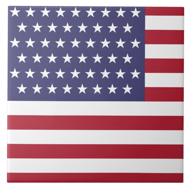 51 Sternenflagge der USA (USA) Fliese (Vorderseite)
