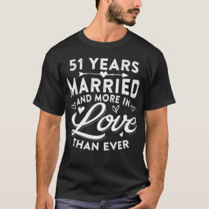 51 Verheiratete 51. Hochzeitstag T-Shirt