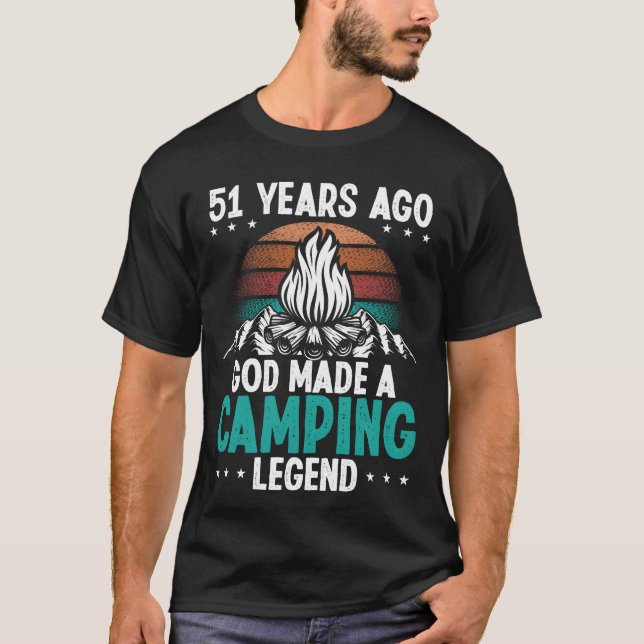 51 Year Old Camping Legend Scout 51Birthday Camper T-Shirt (Vorderseite)