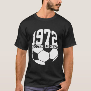 51St Birthday Fußball Legend 1972 Fußball T-Shirt