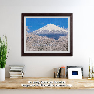 [520] Mt.Fuji – A White Peak Floating in Blossoms Puzzle