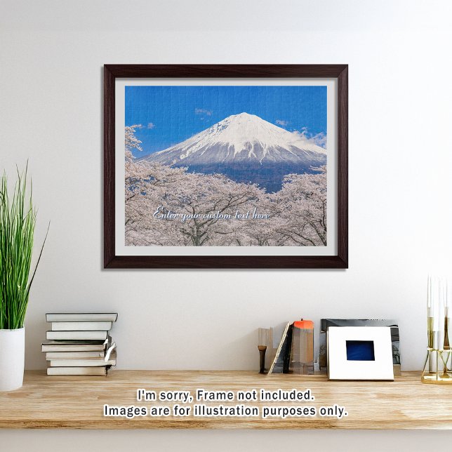 [520] Mt.Fuji – A White Peak Floating in Blossoms Puzzle (An image of a puzzle displayed in a bright and open room. // 明るく風通しの良い部屋を飾ったときののイメージ)