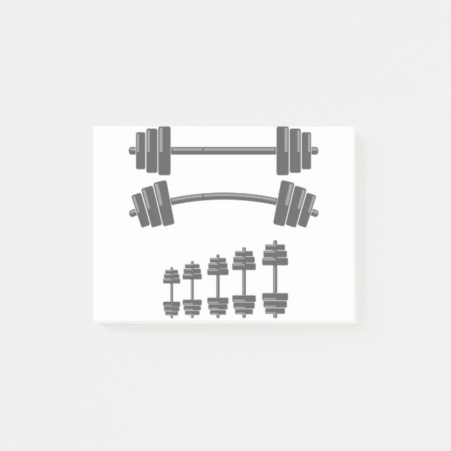 5221Barbells Post-it Klebezettel (Vorderseite)