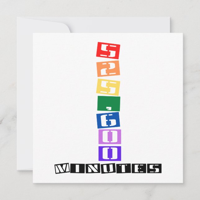 525.600 Minuten (Vorderseite)