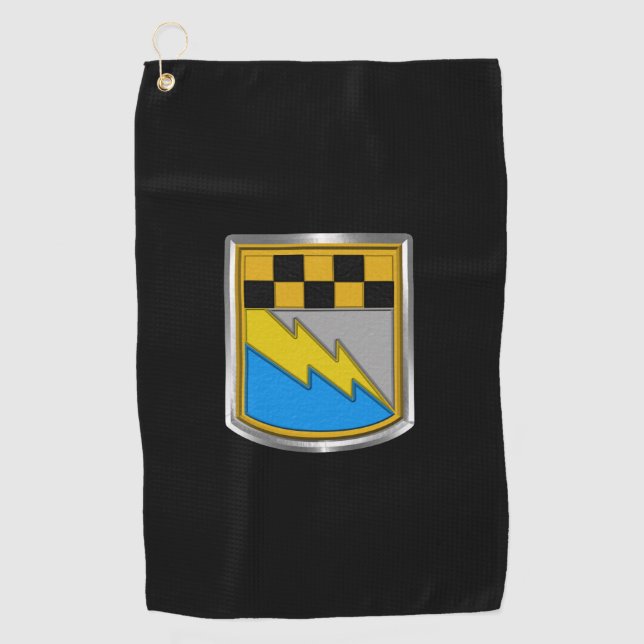 525 Brigade für militärische Intelligenz - angepas Golfhandtuch (Vorderseite)